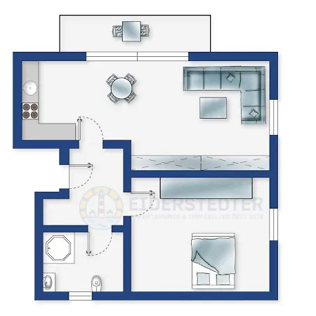 Wohnung 4 Wind Meer Id 155 شقة